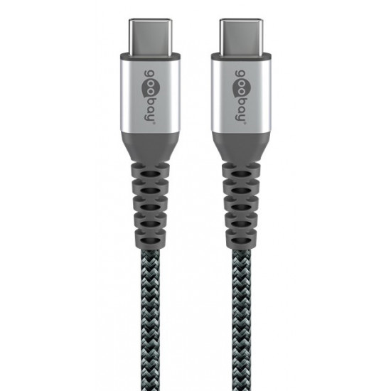 GOOBAY καλώδιο USB-C 49301, 60W, 480Mbps, 0.50m, μαύρο