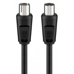 GOOBAY καλώδιο κεραίας αρσενικό σε θηλυκό 50913, <70dB, CCS, 20m, μαύρο