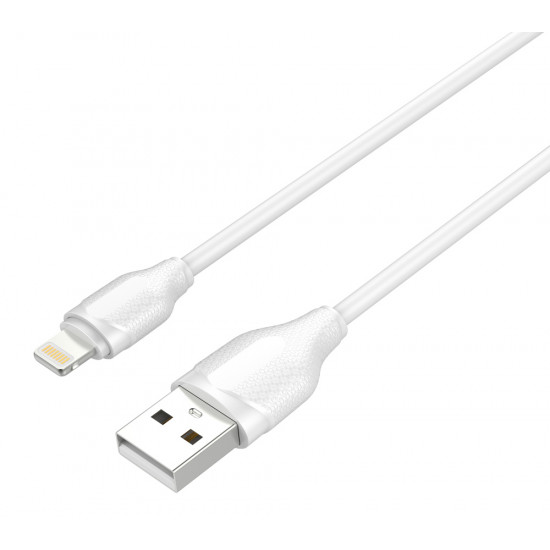 LDNIO καλώδιο Lightning σε USB LS371, 2.1A, 1m, λευκό