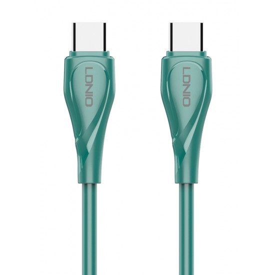 LDNIO καλώδιο USB-C σε USB-C LC611C, 65W PD, 1m, πράσινο