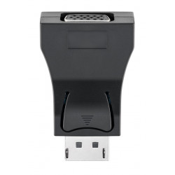 GOOBAY αντάπτορας DisplayPort σε VGA 63489, gold-plated, μαύρος
