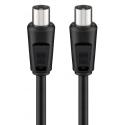 GOOBAY καλώδιο κεραίας αρσενικό 68146, <70dB, CCS, 1.5m, μαύρο