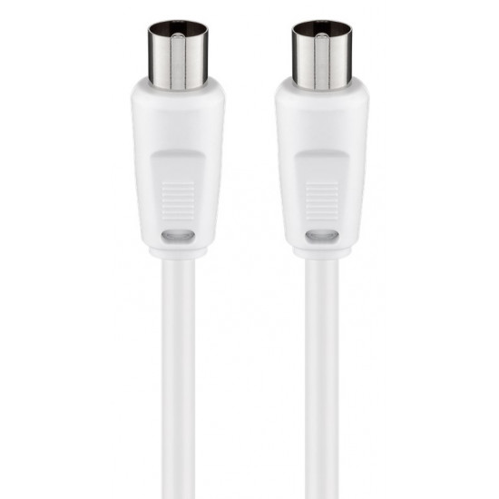 GOOBAY καλώδιο κεραίας αρσενικό 68149, <70dB, CCS, 5m, λευκό