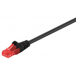 GOOBAY καλώδιο δικτύου 68680, CAT 6 U/UTP, CCA, 2m, μαύρο