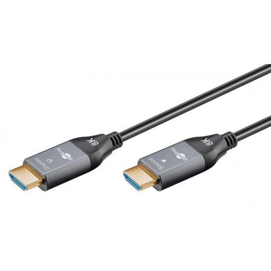 GOOBAY καλώδιο HDMI 2.1 76278 με Ethernet, AOC, 8K/60Hz, 48 Gbps, 50m, μαύρο