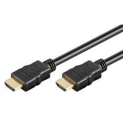 GOOBAY καλώδιο HDMI 80102 με Ethernet, soft, 4K/60Hz, 18 Gbps, 1.5m, μαύρο