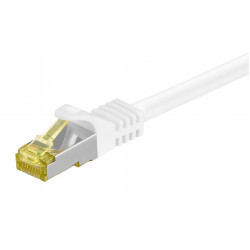GOOBAY καλώδιο δικτύου 91090, CAT 7 S/FTP, copper, 500MHz, 0.50m, λευκό