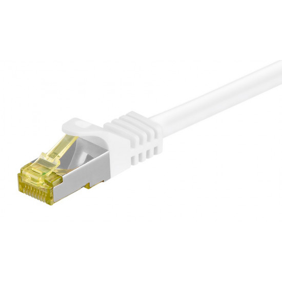 GOOBAY καλώδιο δικτύου 91090, CAT 7 S/FTP, copper, 500MHz, 0.50m, λευκό