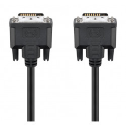GOOBAY καλώδιο DVI-D 24+1 93573, 30AWG, Full HD, 1.8m, μαύρο