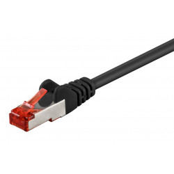 GOOBAY καλώδιο δικτύου 95584, CAT 6 S/FTP, copper, 250MHz, 1.5m, μαύρο