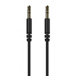 CELEBRAT καλώδιο ήχου 3.5mm AU-01, AUX, 1m, μαύρο