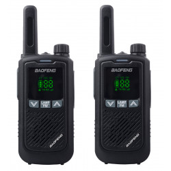 BAOFENG σετ ασύρματοι πομποδέκτες BF-T17, PMR, 0.5W, μαύρο, 2τμχ