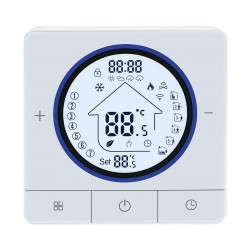 Smart θερμοστάτης αερίου BHT-800WM-GCLW, WiFi, επιτοίχιος, λευκός