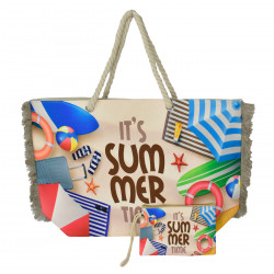 BRUNO τσάντα θαλάσσης με νεσεσέρ SOL-BAY BRN-0299, 58x40cm