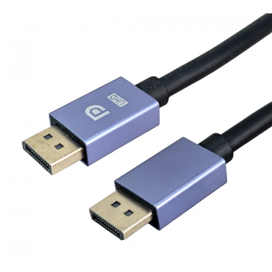 POWERTECH καλώδιο DisplayPort CAB-DP080, 8K/60Hz, 48 Gbps, 2m, μαύρο