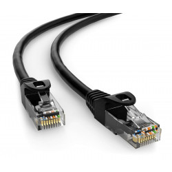 POWERTECH καλώδιο δικτύου CAB-N402, Cat 6 U/UTP, CCA, 250Hz, 0.5m, μαύρο