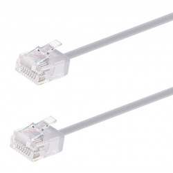 POWERTECH καλώδιο δικτύου CAB-N437, Cat 6A U/UTP, ultra slim, copper, 500MHz, 0.15m, γκρι