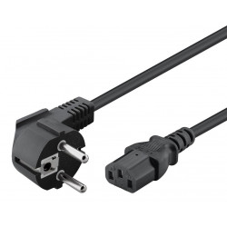 POWERTECH καλώδιο τροφοδοσίας CAB-P031, 3x 1mm², copper, 3m, μαύρο