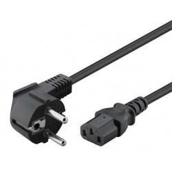 POWERTECH καλώδιο τροφοδοσίας CAB-P044, 3x 1.00mm², copper, 1.5m, μαύρο