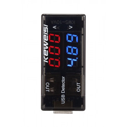 KEWEISI Συσκευή ελέγχου θύρας USB KWS-10VA, 2x USB Output, 3-9V