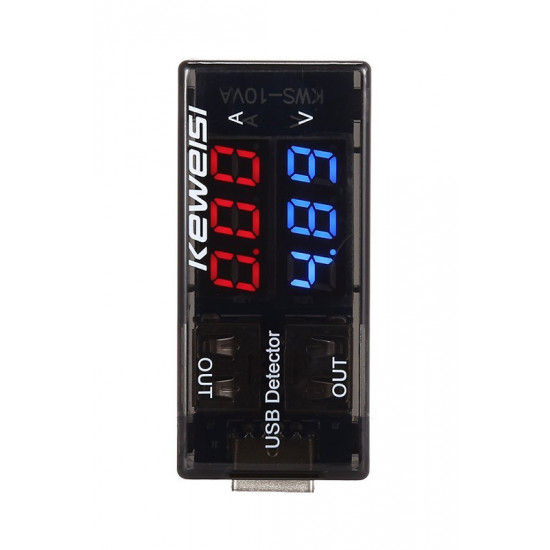 KEWEISI Συσκευή ελέγχου θύρας USB KWS-10VA, 2x USB Output, 3-9V