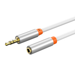 CABLETIME καλώδιο προέκτασης ήχου 3.5mm CT-AV311-P12G, gold plated, 3m, λευκό