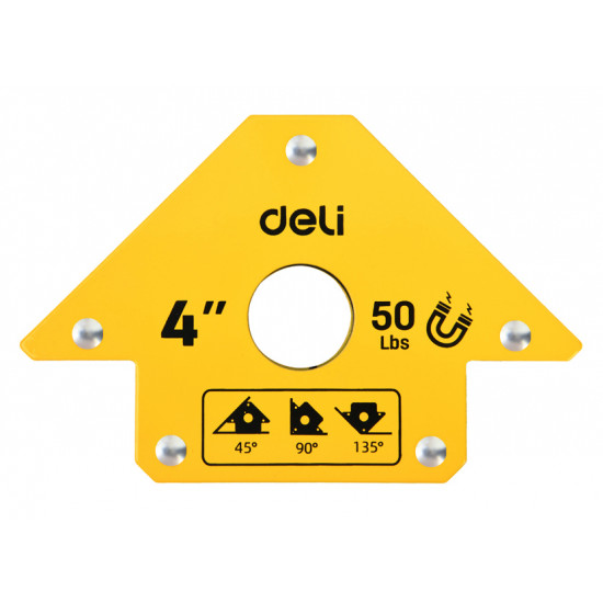 DELI μαγνητική γωνία συγκόλλησης DL-HDW50 με 45°/90°/135° γωνίες, 4
