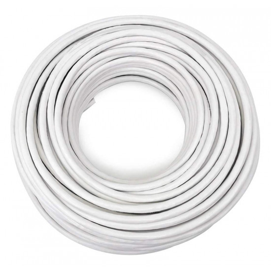 CABLEL καλώδιο ρεύματος NYMHY HO5VV-F 3x 4mm², 300/750V, 100m, λευκό