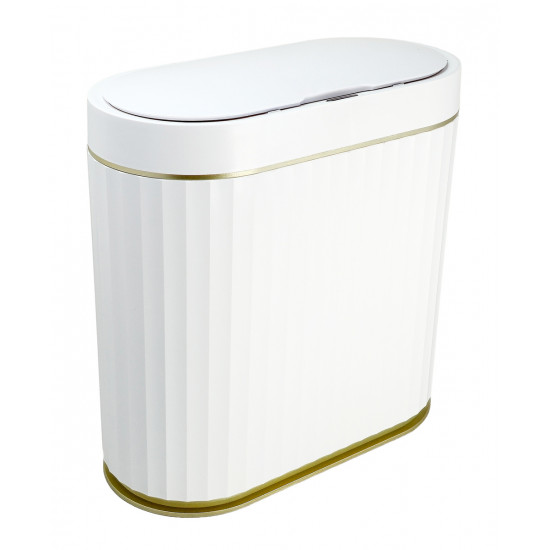 HOME USE κάδος απορριμμάτων HUH-0227 με φωτοκύτταρο, 9lt, λευκός