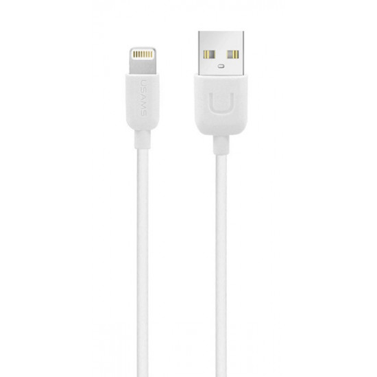 USAMS καλώδιο Lightning σε USB US-SJ097, 2.1A, 1m, λευκό