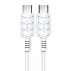 KAKUSIGA καλώδιο USB-C σε USB-C KSC-710, 60W, 480Mbps, 1.2m, λευκό