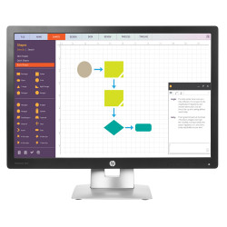 HP used οθόνη E242 LED IPS, 24