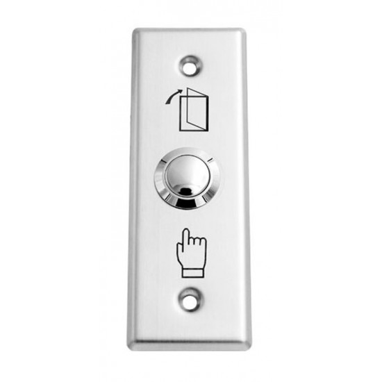SECUKEY Χωνευτό μπουτόν SCK-CBUTTON1, 3Α, ασημί