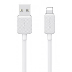USAMS καλώδιο Lightning σε USB US-SJ694, 2.4A, 480Mbps, 2m, λευκό
