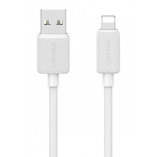 USAMS καλώδιο Lightning σε USB US-SJ694, 2.4A, 480Mbps, 2m, λευκό