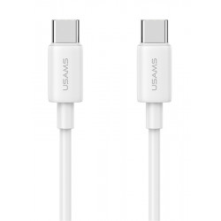 USAMS καλώδιο USB-C US-SJ711, 60W, 480Mbps, 1m, λευκό