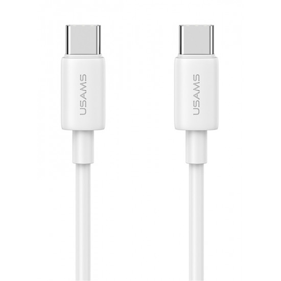 USAMS καλώδιο USB-C US-SJ711, 60W, 480Mbps, 1m, λευκό