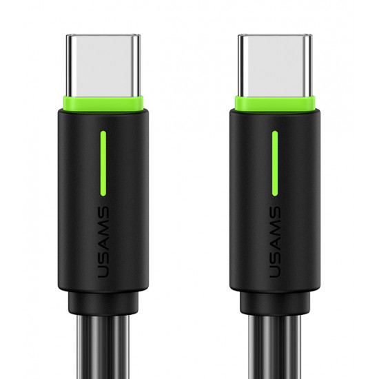 USAMS καλώδιο USB-C US-SJ734, 60W, 480Mbps, 1m, μαύρο