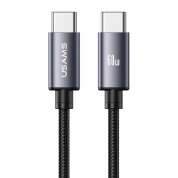 USAMS καλώδιο USB-C SJ769, 60W, 480Mbps, 1m, μαύρο