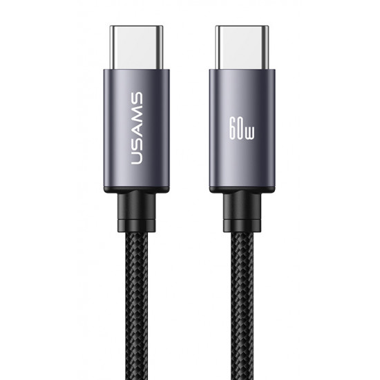 USAMS καλώδιο USB-C SJ769, 60W, 480Mbps, 1m, μαύρο