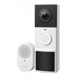 TP-LINK smart κουδούνι με κάμερα Tapo D210, 2K/3MP, WiFi, 6400mAh, IP65, V2.0