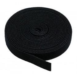 POWERTECH ταινία τύπου velcro TIES-002, πολλαπλών χρήσεων, 13mm, 3m, μαύρη