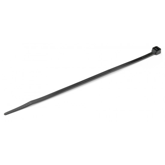 POWERTECH δεματικά καλωδίων TIES-052, 300x3.6mm, μαύρα, 100τμχ