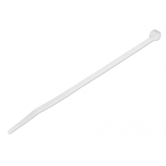 POWERTECH δεματικά καλωδίων TIES-057, 350x4.8mm, λευκά, 100τμχ