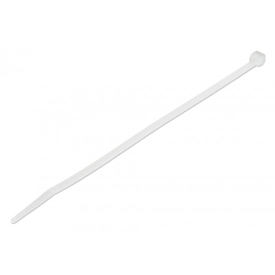POWERTECH δεματικά καλωδίων TIES-059, 400x4.8mm, λευκά, 100τμχ