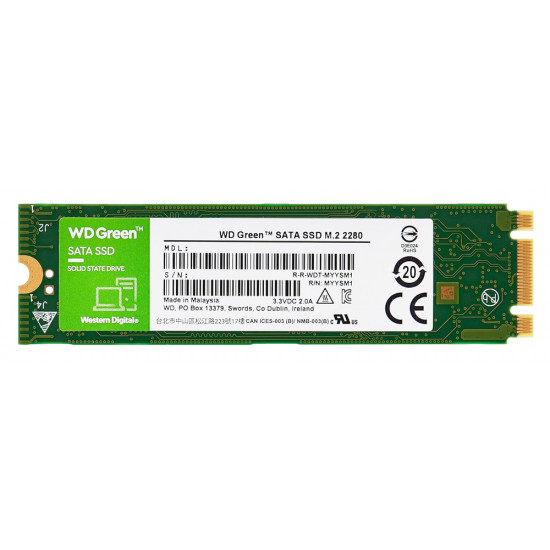 WD M.2 SATA III SSD Green WDS480G3G0B, 480GB, 545MBps, Factory Recertified