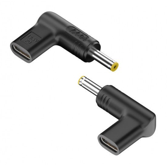 POWERTECH αντάπτορας τροφοδοσίας laptop YX-04, USB-C σε HP 4.8x1.7mm, μαύρος