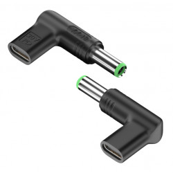 POWERTECH αντάπτορας τροφοδοσίας laptop YX-18, USB-C σε Toshiba 6.3x3mm, μαύρος