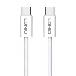 LDNIO καλώδιο USB-C iP-901c, 65W, 480Mbps, 1m, λευκό