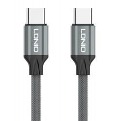 LDNIO καλώδιο USB-C iP-441c, 65W, 480Mbps, 1m, γκρι